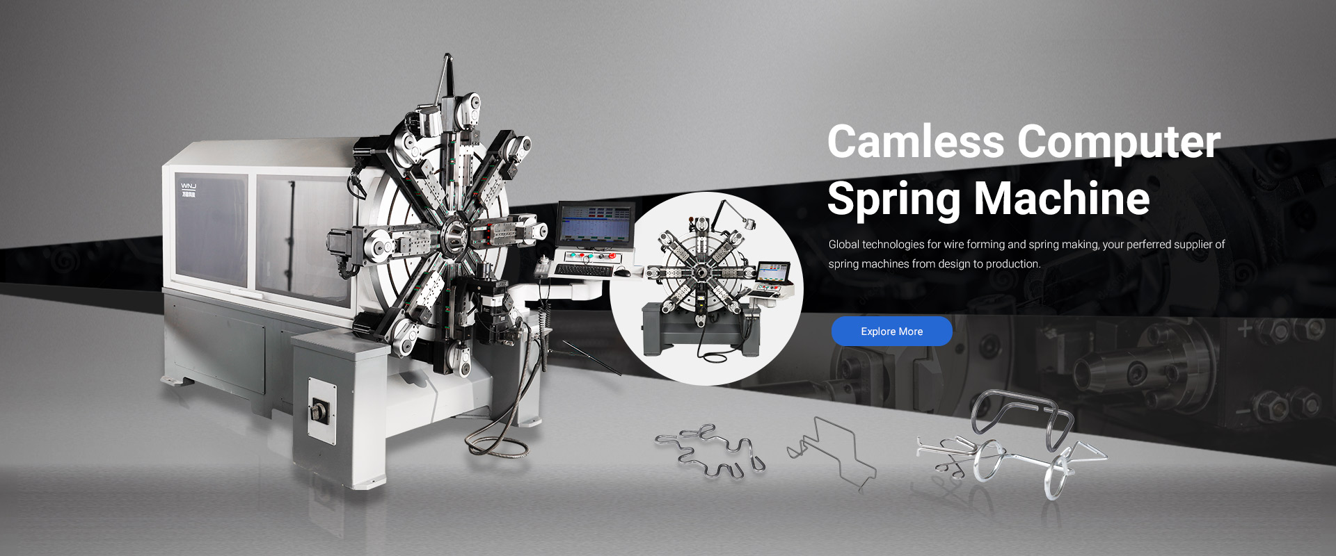 CNC Spring Camless Machine